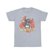 Disney Mens Lilo And Stitch Ohana Pineapple T-Shirt (Sports Grey) - 100% Cotton - 153gsm - (BI33395)