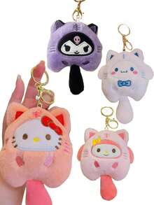 1pc  Hello  Kitty    Keychain Cute Anime Keychain Ring Bag Backpack Charm Car Pendant Ladies Christmas Gift Holiday Gift - Multicolor - View 12