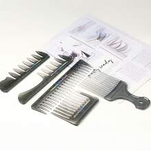 5-Piece Men's Styling Comb Set Barber Textured Comb Vintage Hair Brush PP Plastic Haircare Accessories