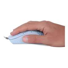 Mouse Rato Gamer para PC Com Fio Óptico 1000DPI 3 Botões Plug & Play Design Ergonómico Precisão para Jogos Compatível com Computador Portátil - Azul - Visão 8