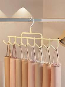 1pc Hat Storage Rack, Paired With Apricot And Gray, Space Saving Organic Wardrobe Hats - Can Hold Up To 8 Hats, Suitable For Multifunctional Vest Hat Storage Rack, Household Hook Hanging Hat Scarf Rack. It Is A Must-Have For Dormitories/Bedrooms, Can Save Space, And Is An Excellent Gift For Valentine's Day, Birthday, And Bathrobe Hooks