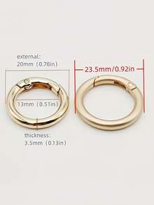 10/20/30 件 DIY 钥匙扣配件：适用于钱包、钥匙和背包的多功能弹簧夹 - 彩色 - 查看 2