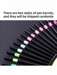 80pcs Acrylic Marker Pen, Small Black Box, Soft Tip, Non-Permeable Paper, Stackable Color Pen, Art Special Pen, Waterproof Quick-Drying Set Pen