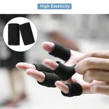 Finger Compression Sleeves/Highly Elastic And Breathable/Soft And Comfortable/Suitable For Basketball, Volleyball, Table Tennis Fitness/Can Be Used For Work Finger Cots/A Must For Outdoor Sports - Multicolor - View 5