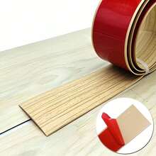 自粘式地板过渡条，免钻孔缝隙盖板，适用于瓷砖与木地板、复合地板、乙烯基地板之间的过渡，易于安装的安全门槛坡道（39 英寸 x 2 英寸）