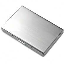 1 Multi-Functional Anti-Magnetic Card Wallet, Men's Anti-Skimming Portable Card Holder For Bank Cards & Credit Cards With Multi-Card Slots, Stainless Steel Wallet. It Symbolizes The Protection Of Card Storage, The Lightness And Peace Of Mind Of Daily Carrying, And The Practical Versatility Of Usage Scenarios.