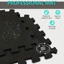 LOVEWE 36pcs EVA Interlocking Floor Mats, 12"X12" Puzzle Foam Tiles, Cushioned Exercise Mats For Home Gym Flooring & Workout Area, Gym Floor Mat, Treadmills For Home Exercise, Treadmill Walking Pad, Workout Mat, Gym Mats, Gym Mat, Treadmill Mat, Exercise Area Flooring, Seamless Setup, Modular Flooring, Lightweight Mats, Nonslip Surface, Fitness Flooring, Workout Enthusiasts, Gym Owners