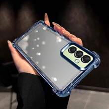 Funda de Teléfono Electrochapada con Airbag de Cuatro Esquinas, Adecuada para iPhone17 aire/16E, 14/15/16plus, 17/16/15/14/13/12/11Pro/ProMax, para SamsunggalaxiaA03/A03core/A03S/A04/A04E/A05/A05S/A06/A12/A13/A15/A16/A24/A25/A32/A34/A35/A54/A55, Note10/Note10plus/Note20/Note20Ultra, S20/S20FE/S20PLUS/S20Ultra/S21/S21FE/S21PLUS/S21Ultra/S22/S22PLUS/S22Ultra/S23/S23FE/S23PLUS/S23Ultra/S24/S24FE/S24PLUS/S24UltraFunda para teléfono, funda suave de TPU, se siente bien al sostener, personalidad simple, adecuada tanto para hombres como mujeres, borde anti-caída en las cuatro esquinas, marco electrochapado, disponible en múltiples colores. - Negro - Ver 3