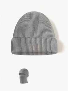 2-In-1 Balaclava Knit Hat, Unisex Warm Ski Mask Beanie, Windproof Face Cover, Soft & Comfortable, Fashionable & Versatile - Multicolor - View 11