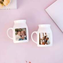 Jarrón personalizado con foto, jarrón mini personalizado para mamá y abuela, regalos de cumpleaños, jarrón de cerámica con fotos familiares, regalos del Día de la Madre - Multicolor - Ver 7