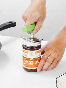 1 Piece Stainless Steel Twist Cap Opener, Universal Adjustable Bottle Opener, Thickened Lid Opener, Labor-Saving Twist Cap, Suitable For The Elderly With Weak Hands And Arthritis - Can Be Easily Used As A Bottle Opener, Can Opener And Jar Lid Opener.