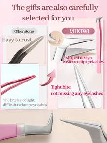 110Piece Self-Adhesive Wispy Cluster Lash Kit – No Glue / No Remover Press-On Cluster Lashes With Tweezers, Natural Soft Lightweight Reusable Lash Clusters, Pre-Glued Eyelashes For Easy DIY Daily & Party Wear - C - 查看 8