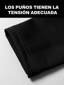 Playera de Mujer con Estampado de Letras de Nueva York, Camiseta Casual de Manga Larga y Manga Corta, Cuello Redondo, Ropa de Moda para Primavera y Otoño, Blusa Moderna y Versátil - Negro - Ver 4