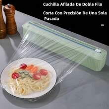 Magnético Dispensador Cortador De Plástico Envolver Alimento - Verde - Ver 2