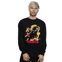 Disney Mens Wreck It Ralph Mulan And Vanellope Sweatshirt (Black) - Coffee Brown - View 3