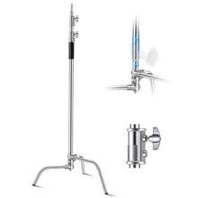 Adjustable Stainless Steel Photography Light Stand - Max Height 10.83 Ft / 330 Cm - Durable & Portable Studio Equipment For Professional Lighting Setup