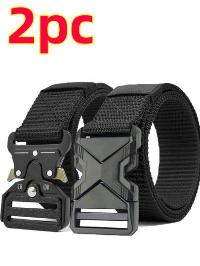 1 Stück neuer Schnellverschluss Nylon Tactical Gürtel für Trainingsanzughosen, Outdoor-Training und lässige Herrengürtel, Lässig, Business, Freund, Ehemann, Vater, Vatertags-Geschenk, Alltag, Mode, Teenager, Outdoor, Urlaub, Sport, Reise, Vintage Herbst, Halloween Herbst-Winter Accessoires, geeignet für Teenager, junge Leute, Herren, Lässig, Outdoor, Sport, Urlaub, Abschlussgeschenke, Geburtstag, Alltag