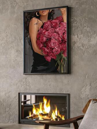 1pc Unframed, Black Cat Smoking A Cigarette Poster, Vintage Print, Whimsical Wall Art, Funny Animal Art, Poster For Bar Cart, Quirky Kitchen Wall Decor