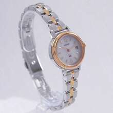 Orient 女士优雅太阳能手链手表，时尚珠宝手链手表 SWG02002W0 - 銀色 - 查看 6