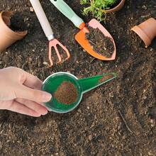 1PCS Handheld Seed Spreader, Precision Seeder For Small Tiny Seeds Like Vegetables & Flowers, Adjustable 5-Hole Sowing Tool For Lawn, Garden, Farm, Balcony Planting, Easy Pour-In Design - màu xanh lá - Xem 5