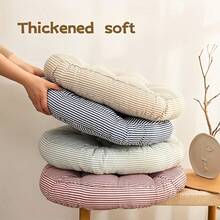 1 pernă de podea moale, îngroșată - Pernă de șezut extra groasă, cu culori pastelate - Covoraș rotund sau pătrat pentru scaune de birou, meditație, yoga, sufragerie - Umplutură din fibră, lavabilă la mașină - Ideal pentru acasă, birou, tatami - Utilizare în tot sezonul - Compatibilă cu scaunele japoneze de podea - Pernă pentru podea și scaune, Pernă pentru șezut de podea, Pernă pentru șezut de podea