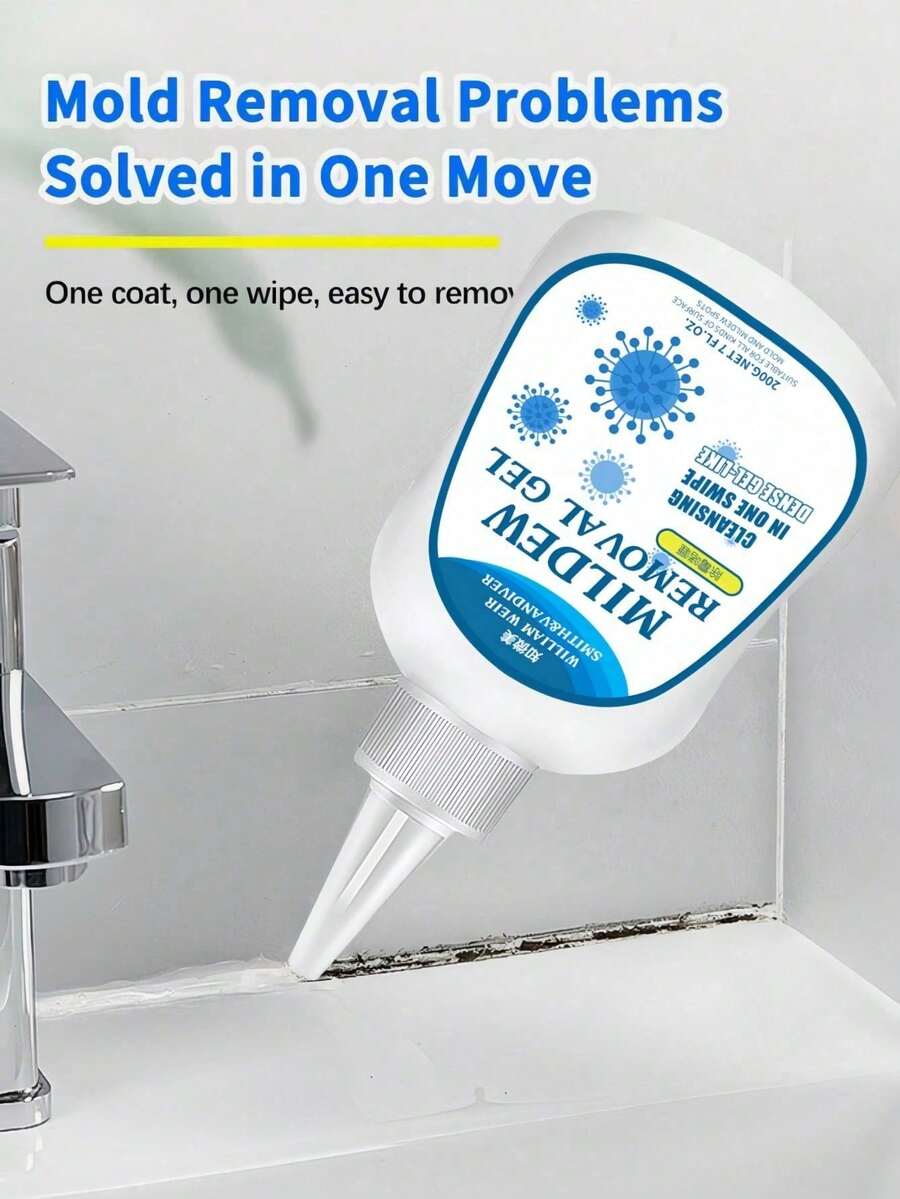 1pc Mold Remover Gel, Mold & Mildew Cleaner For Home, Kitchen, Refrigerator Rubber Seals, Washing Machine, Toilet, Sink Kitchen Mold Remover For Refrigerator Seals, Bathroom, Toilet, Vanity, Gaskets DJAYSUING Mold Remover Gel - Multicolor - View 1