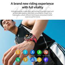 LOKMAT APPLLP 4 PRO 智能手表，1.75 英寸 AMOLED 显示屏，支持 4G/5G SIM 卡，兼容安卓和 iOS 设备，配备 180° 可旋转高清摄像头，支持蜂窝数据和 Wi-Fi 连接，可下载第三方应用，接收通知提醒，搭载安卓 8.1 操作系统 - APPLLP 4 PRO - 查看 12