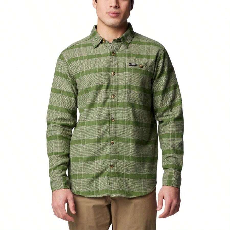 Columbia Pitchstone Heavyweight Flannel II Long Sleeve Shirt - Men's | | Men Outdoor Hoodies & Sweatshirts - 綠景博羅 - 查看 1