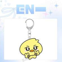 EN/HYPEN、Kpop、Heeseung、Jongseong、Taki、Sunoo 钥匙扣、粉丝周边商品、卡通可爱钥匙扣、2D 平面钥匙扣、动物造型钥匙扣、包包挂件、背包配件、可爱挂饰、圣诞节小礼物、生日礼物 - 彩色 - 查看 8
