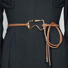 High-End Small Belt Decoration Dress Suit Rope Knotting Belt Thin Waist Chain Fashion Belt