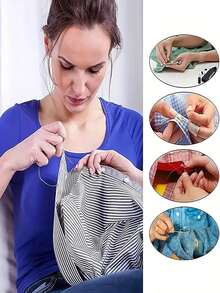 1pc Multifunctional Portable Sewing Tool Kit, Includes Thread, Needles, Scissors, Buttons & Accessories - Complete Sewing & Mending Tools For Quick Fixes And Everyday Use, Canvas Case In Multiple Colors