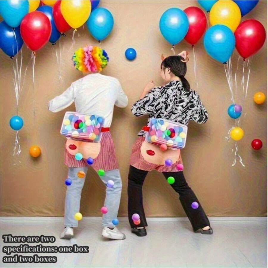 1 Set Kotak Bola Goyang Natal dengan 1 Kotak dan 1 Tali, Cocok untuk Keluarga Bahagia, 1 Set 30 Set Permainan Bola Goyang Seru - Cocok untuk Hiburan Natal Ramah Keluarga di Dalam/Luar Ruangan - Ideal untuk Ulang Tahun, Pernikahan, Pesta, dan Acara Bertema