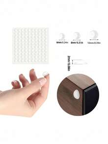 1/6pcs Silicone Anti-Collision Pads, Furniture Bumper Cushion Mute Shock Absorber, Suitable For Drawers, Refrigerator Doors, Cabinet Doors To Prevent Collision - Clear - View 9