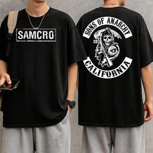 Samcro Heavyweight 100% Cotton Unisex T-Shirt Streetwear New Arrival Shipping Today Plus Size - màu đen - Xem 2