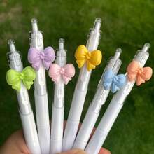 5/2/1pc,Random Cute Floral Quick Dry Neutral Pen, Gel Pen, Ballpoint Pen, Cute Flower Push Action Pen, Perfect For Students And Girls, Opening Season Gift For Kids, Friends, BFFs