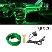 USB Flexible Neon LED Car Interior Light Strip - RGB Car Interior Light Strip, Durable Car Lighting Accessories, Car Interior Decorations - Multicolor - View 30