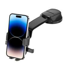 Car Phone Mount Dashboard & Windshield Holder, Strong Suction Cup, Foldable Arm, 360° Rotation, One-Touch Lock, Compatible With 16 Pro Max, 15, 14 Plus, 13, Galaxy S25 Ultra, S24, S23