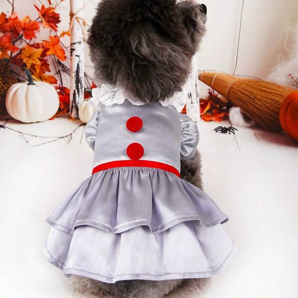 Halloween Pet Costume Set, Pet Dog Cat Cosplay Dress Up Outfit