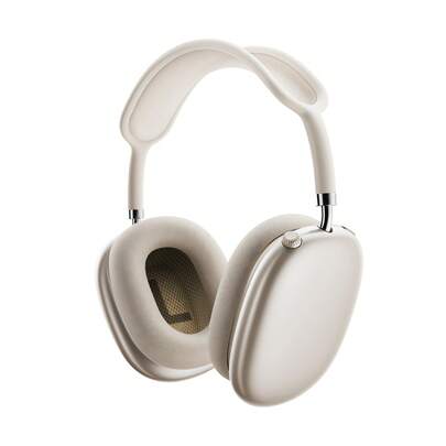 REMAX RB-300HB 오버이어 블루투스 5.4 헤드폰: 긴 배터리 수명, 고음질 사운드, 가볍고 편안한 이어머프, 액티브 노이즈 캔슬링, 선명한 통화 음질, 샴페인 골드