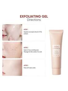 Gel exfoliante facial crema hidratante para piel muerta y poros cuidado de la piel suave y renovada con ingredientes naturales y efecto refrescante para una limpieza profunda y hidratacion intensa ideal para todo tipo de pieles sensibles o mixtas que necesitan renovacion celular y eliminacion de impurezas dejando un rostro radiante y suave al tacto sin irritaciones ni sequedad - Pasta de gel exfoliante 50g - Ver 6