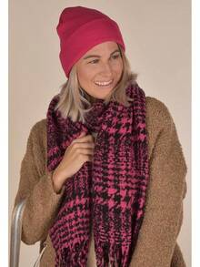 Cappello Unisex in Maglia Fine, Doppio Lavorato a Maglia, Caldo per l'Inverno 04024029