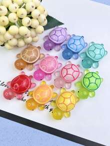 Set de 50 de mini lumini de noapte din rășină cu forme de broască țestoasă - Cadouri pentru petreceri, Pungi și decorațiuni pentru cadouri, Sezonul absolvirii, Decor dormitor, Decor pentru casă