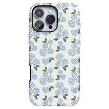 Blue Hydrangea Case Tropical Floral Phone Case For IPhone 16 15 14 13 12 11 Pro Max Waterproof Protective Cover - 混合色1 - 查看 1