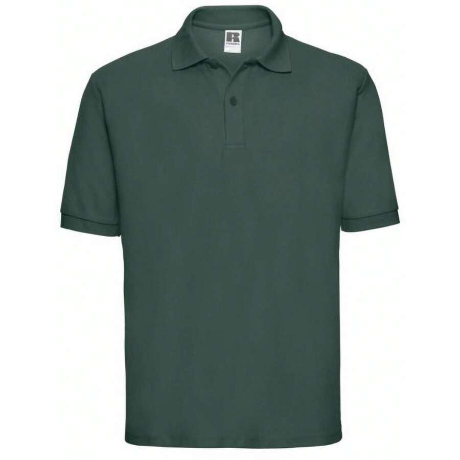 Jerzees Colours Russell Mens Classic Short Sleeve Polycotton Polo Shirt (Bottle Green) - Green - View 1