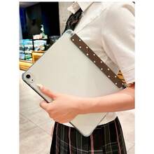 Advanced Brown Polka Dot Pattern IPad Protective Case, Compatible With IPad 11 2025/10.9/Air4/5/6/7/Mini 2025/10.2/Pro 11/10th/9.7/10.5 And  A7 A8 A9 S7 S8 S9 S10, With Sleep/Wake Function Smart Stand/Built-In Pen Slot, Ultra-Thin Full-In Protective Three-Fold Flat Cover, Suitable For Office Work, Movies And Paintings, Portable And Easy To Use, Corner Protection Design Is Suitable For Gifts During Back-School Season, Valentine's Day, And Holidays. - PB棕色圓點 - 查看 7