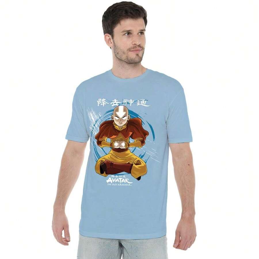 Mens Power Of Air TShirt (Light Blue) - Blue - View 1