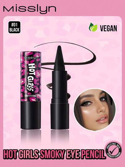  MISSLYN-Boss Babe Eyeliner Pencil, Eyeliner, Eyeliner And Eyeshadow 2-IN-1, Multiple-Use, Creamy Texture, Smoky Eyes Pencil, Matte Eyeliner Pencil, Blendable Smooth, Smooth Color Development, Highly Pigmented, Smudge-Able, Easy To Use, Beginner-Friendly, Precise Drawing, Smoky Makeup, Deep Eyes, Hazy Eye Makeup