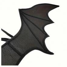 1PC Foldable Bat Wings | Halloween, Thanksgiving, And Christmas Party Decorations - 黑色 - 查看 6