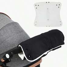 Baby Stroller Warm Gloves, Windproof & Thick Flannel Mittens, Children's Stroller Handlebar Covers For Winter