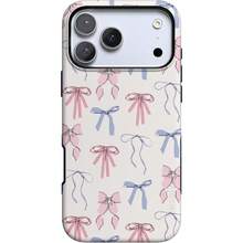 1PCS New Arrival  Blue And White Star  Bow Tie  Colorful Niche  Unique  Two-In-One Dual-Layer Protective Case, Matte-Finish Full-Cover Phone Case, Durable, Shock-Resistant, And Stylish, Compatible With IPhone 17 Pro Max/17 Plus/17 Pro/17 Air/16 Pro Max/16 Plus/16 Pro/X/XS/XR/XS Max/11/11 Pro/11 Pro Max/12/12 Pro/12 Pro Max/13/13 Pro Max/14/14 Pro Max/15/15 Pro Max, Compatible With Samsung Galaxy S25/S25 ULTRA/S24/S23/A56/A55/A54/A53/A52/A36/A35/A34/A26. A Stylish And Innovative Design, Perfect As A Gift For Friends, Family, Or Couples For Christmas Or Halloween. - FL粉紅藍蝴蝶結 FL pink blue bow - 查看 1